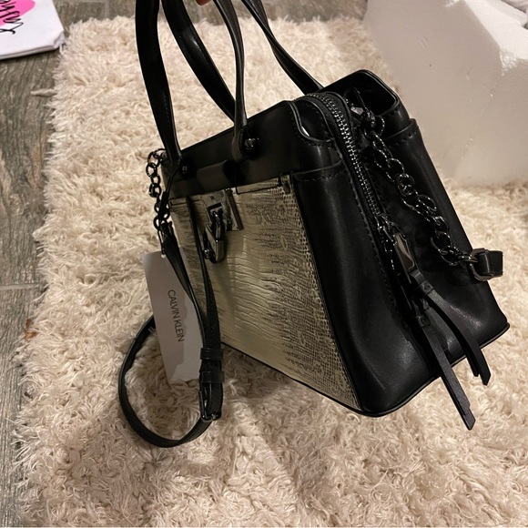 Calvin Klein Bags Calvin Klein Camille Crossbody Satchel Bag Snake